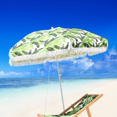 Bayou Breeze Fedna Fiberglass Portable 6.5' Beach Umbrella   